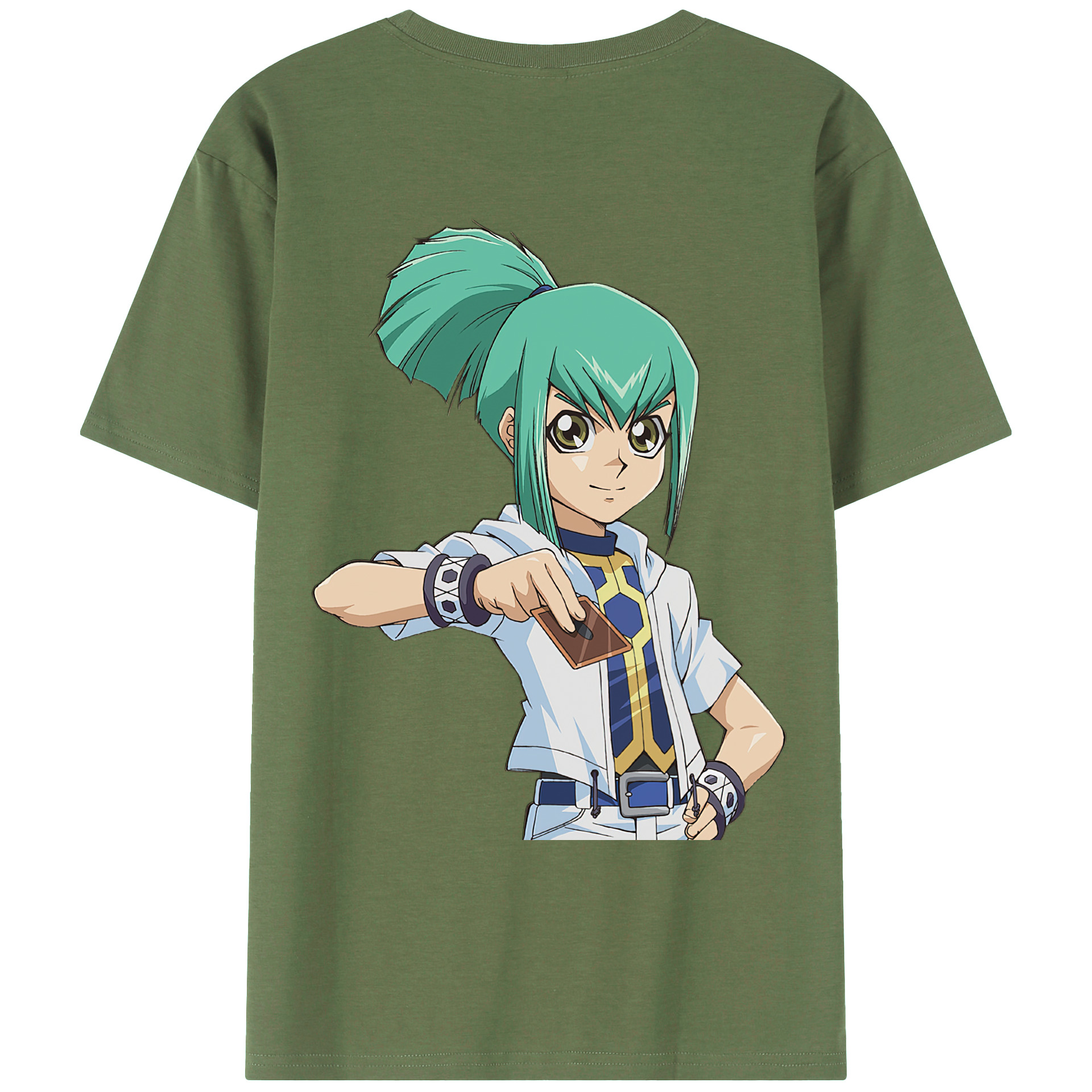 （画像用） 遊☆戯☆王 Yu-Gi-Oh! 綿100％ メンズ半袖Tシャツ（バックプリント） 通気性